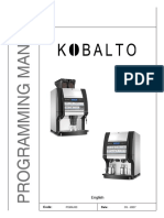 NECTA KOBALTO Programmirovanie - Tekhnicheskiy List Kofemashiny