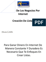 La Clave de Los Negocios Por Internet - Creación de Listas