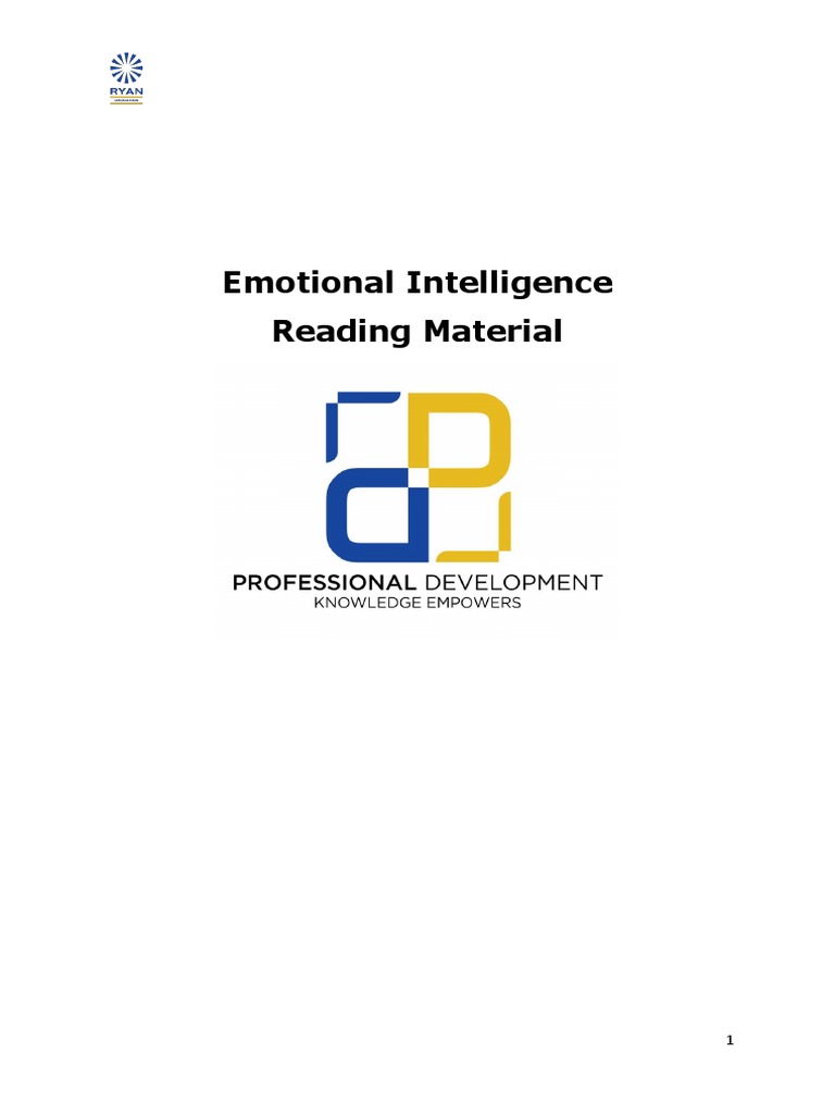 Understanding Emotional Intelligence | PDF | Emotional Intelligence ...