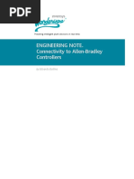 Engineering Note. Connectivity To Allen-Bradley Controllers: by Eduardo Ballina