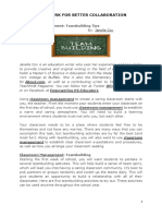 Teamwork For Better Collaboration Additional Reading Material PDF
