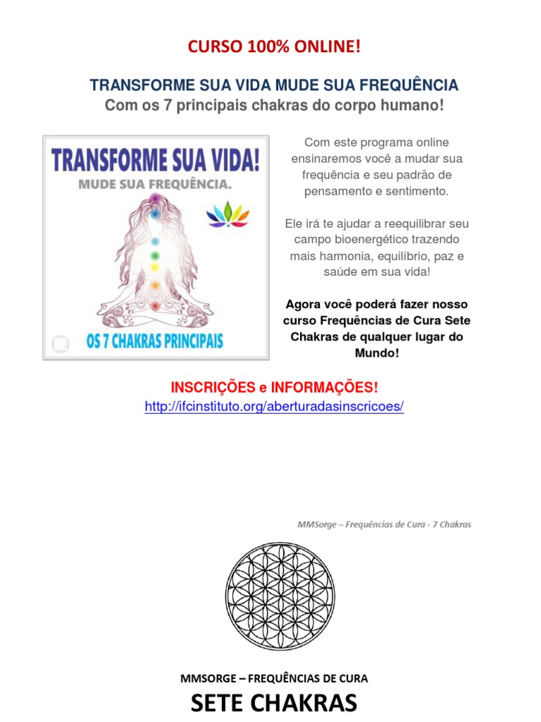 Mude Sua Frequência - Sete Chakras PDF | PDF | Chacra | Kundalini