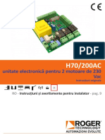 H70 200AC Instructiuni