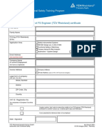 1 Extension of Validity of FS Engineer (TÜV Rheinland) Certificate