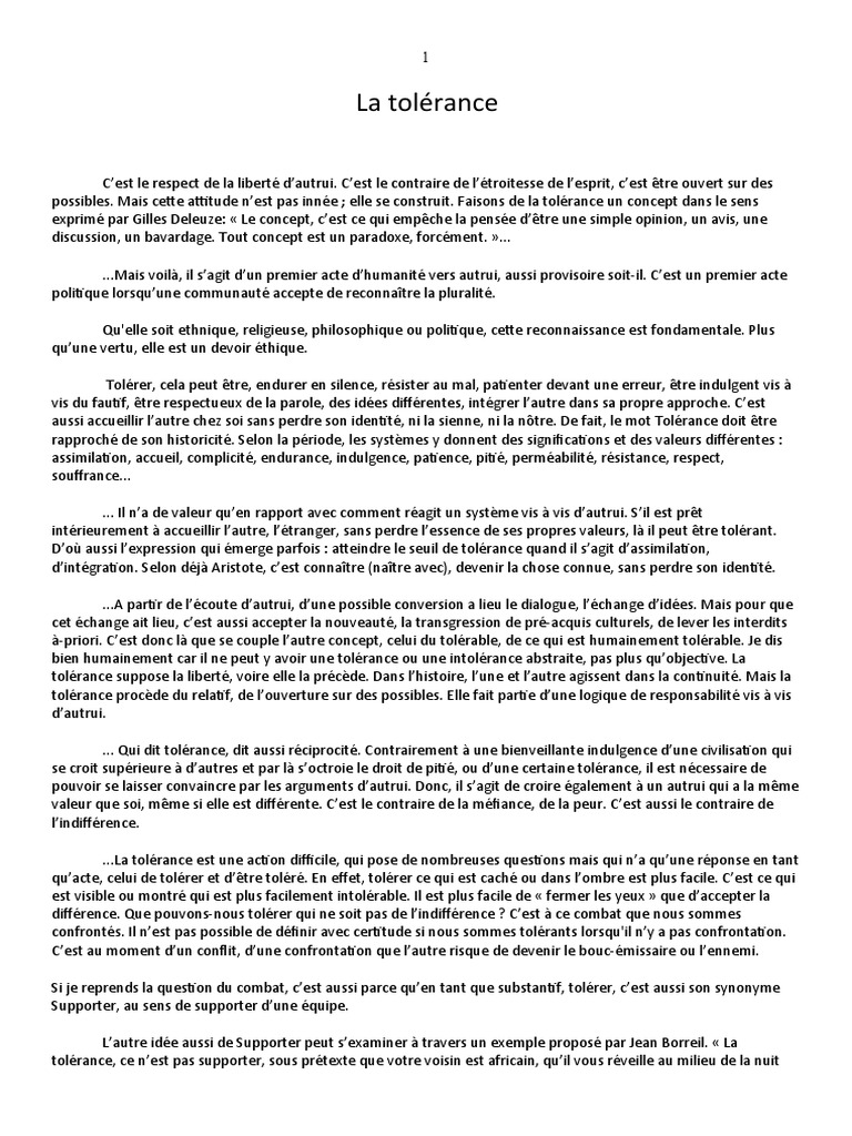 Les Paradoxes de la Tolérance | PDF | Tolérance | Institutions sociales