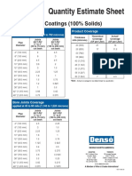 Quantity Estimate Sheet: Protal Liquid Coatings (100% Solids)