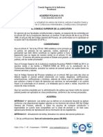 ANEXO CIRCULAR DESAJCAC19-06. ACUERDO PCSJA18-11176 del 13 de diciembre de 2018