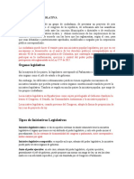 LA INICIATIVA LEGISLATIVA (Desarrollo)