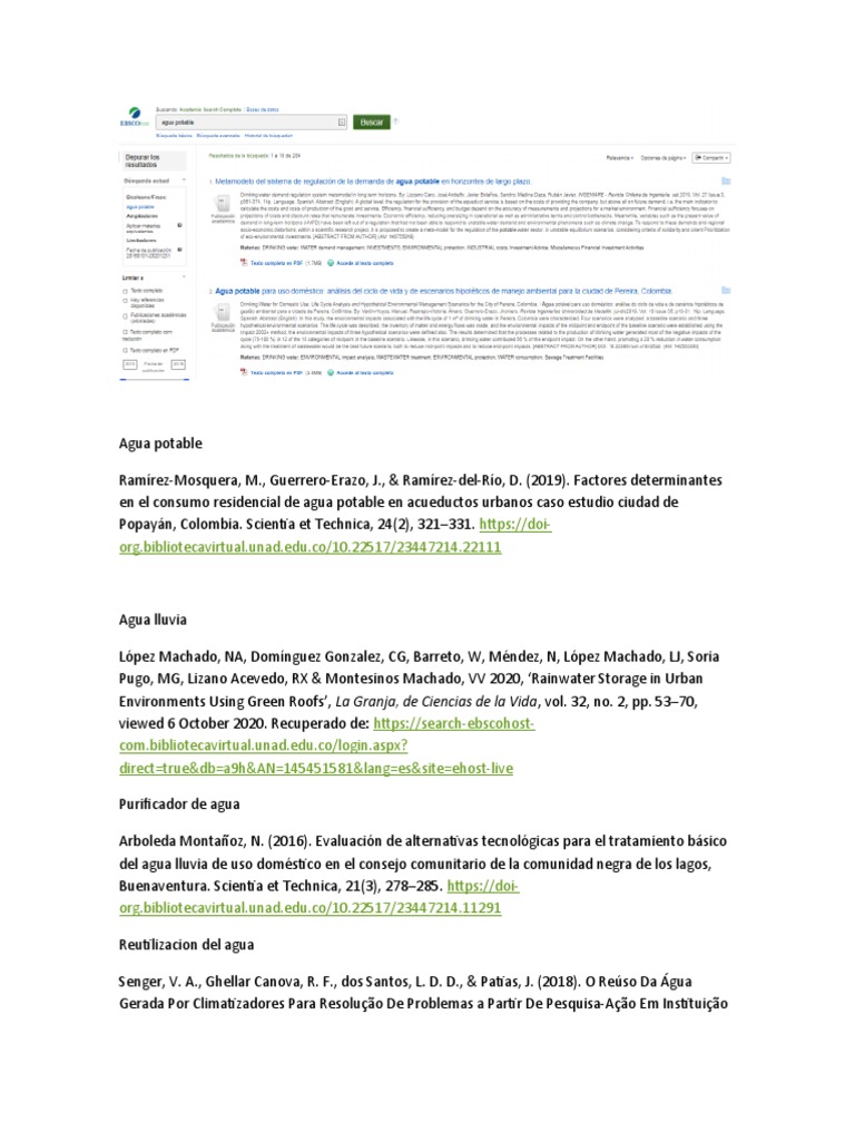 Factores del Consumo de Agua Potable | PDF | Suministro de agua | Agua