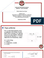 Ejercicios Canales Abiertos - Flujo Uniforme PDF