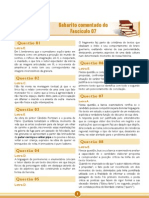 ENEM Amazonas GPI Fascículo 7 – Textos e Contextos - Gabarito Comentado