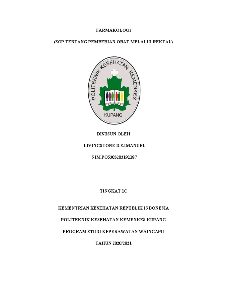 Pemberian Obat Supositoria Rektal | PDF