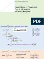 77C - PowerPoint - Riemann Sums - Trapezoids - Day 1 - Integrals