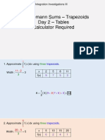 77C - PowerPoint - Riemann Sums - Trapezoids - Day 2 - Tables