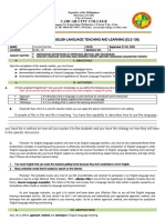 Foundation of English Language Teaching and Learning (Els 136)