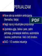 Drugo Predavanje - Prvi Svetski Rat