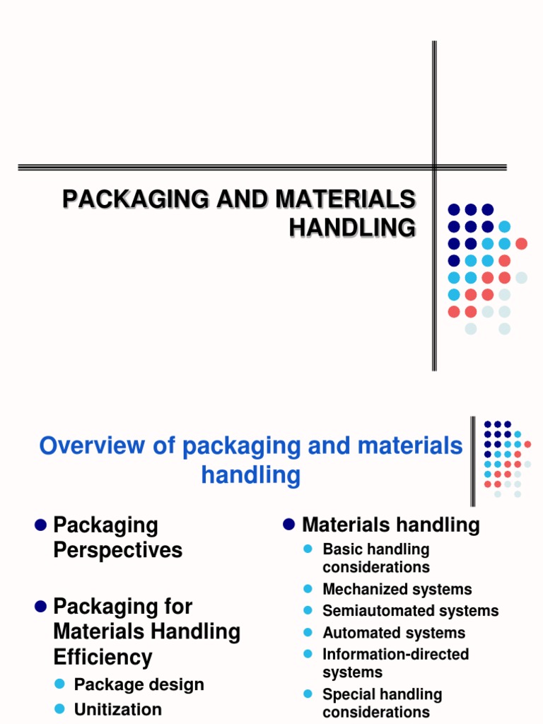 Materi PPT Packaging and Material Handling PDF Containerization