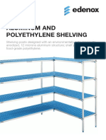 Aluminum and Polyethylene Shelving