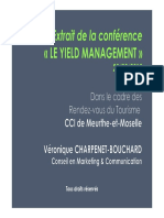 Conference Le Yield Management