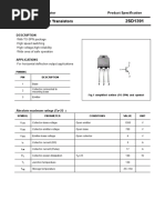 2SD1391 - Savantic, Inc Datasheet