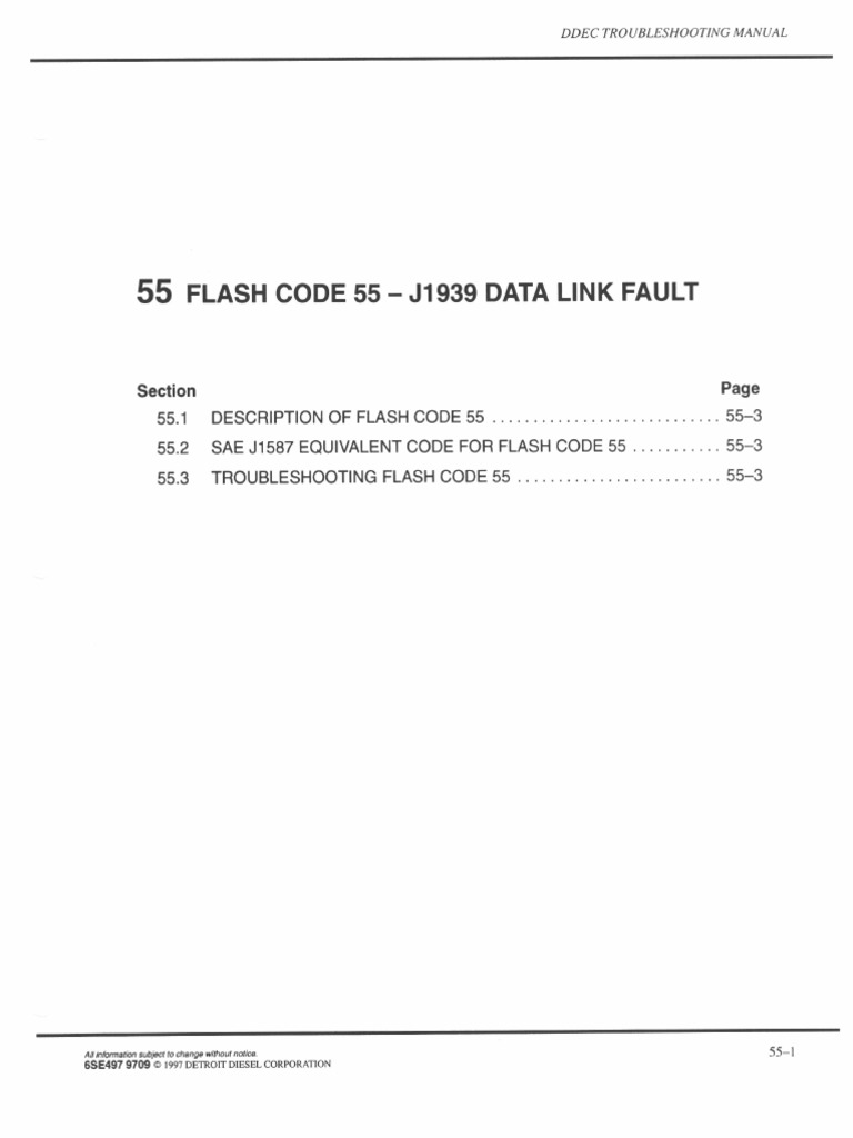 55 Flash Code 55 J1939 Data Link Fault PDF PDF
