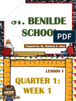 Parts of a Computer and Its Uses - St. Benilde School Lesson 1
