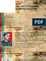 Rizal and The Underside of Philippine History