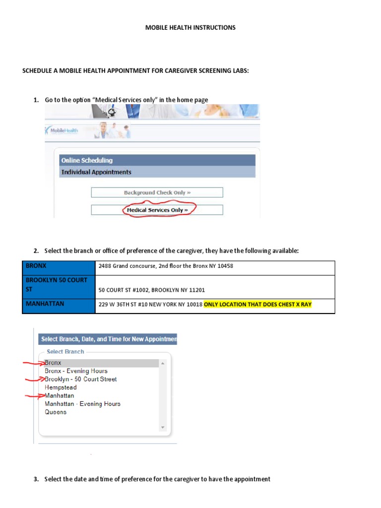 Mobile Health Appointment Guide | PDF | Caregiver | Pediatrics