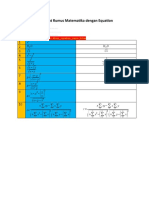 Membuat Rumus Matematika dengan Equation