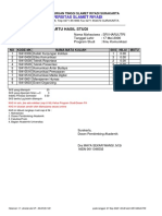 Kartu Hasil Studi: Universitas Slamet Riyadi