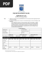 Fiji Development Bank: Application For Loan