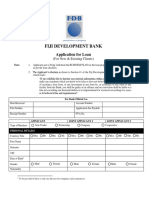 Fiji Development Bank: Application For Loan