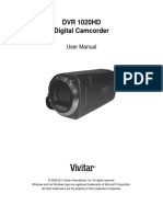 DVR 1020HD Digital Camcorder: User Manual