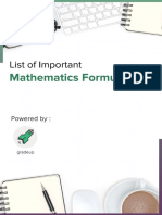 Railway Maths Formulas List PDF