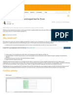 A Fast and Flexible Import and Export Tool For Excel: Why Autoexcel?