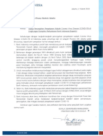 Surat - Gubernur DKI - Upaya pencegahan penyebaran wabah COVID-19 di Lingkungan KOPERBI