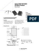 Agilent HDSP-B571/B573 Dot Matrix Displays: Data Sheet
