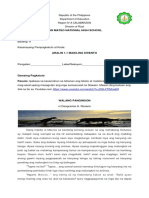 Aralin 1.1 MAIKLING KWENTO Enrichment Activities PDF