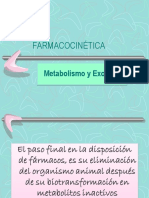 FARMACOCINETICA - Metabolismo y Excrecion