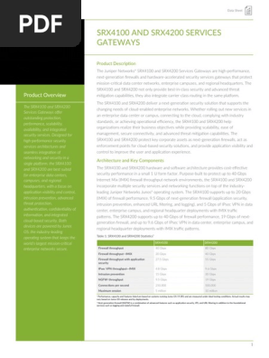 2 Juniper Srx4100 And Srx 40 Services Gateways Firewalls Virtual Private Network Firewall Computing