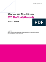 Window Air Conditioner: SVC MANUAL (General)