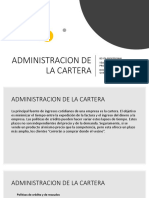 Administracion de La Cartera