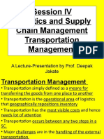 SCM Session IV Transportation Management