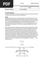 Lab Report Strength of Materials Lab: The Ends