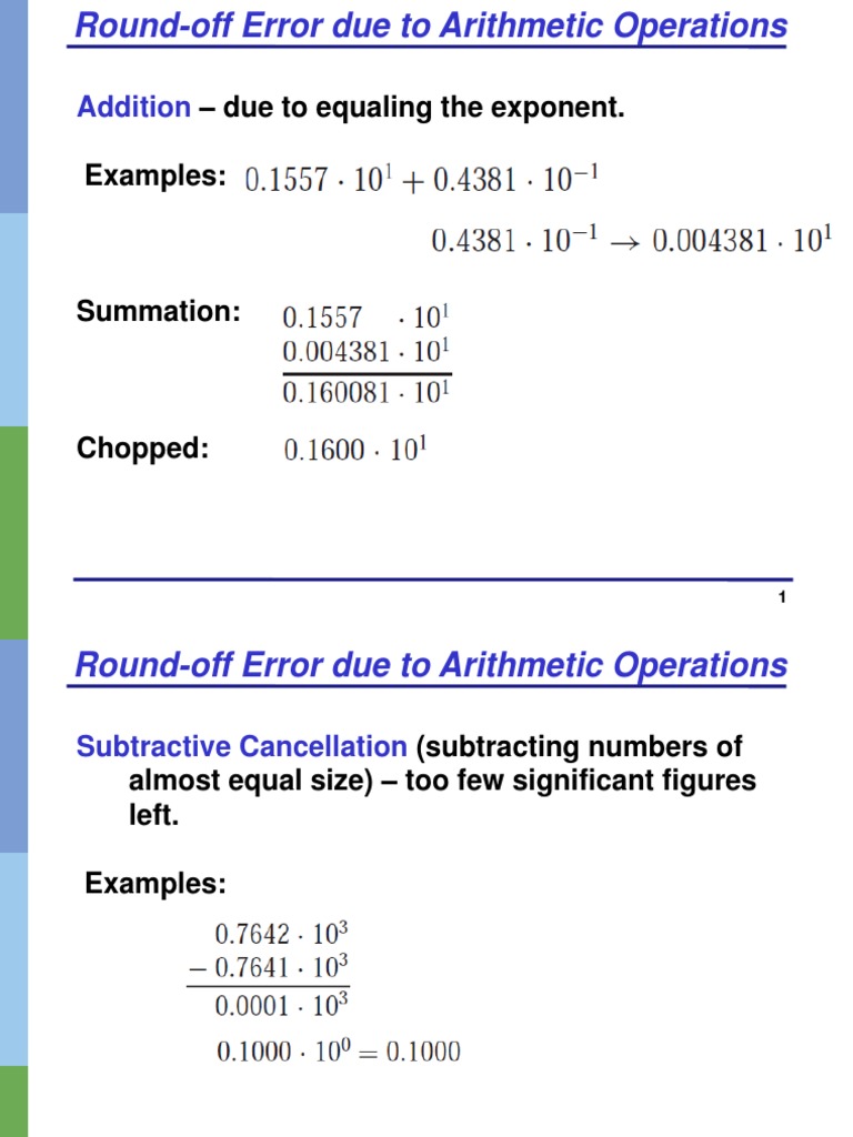 Numerical Errors & Taylor Series | PDF | Significant Figures | Summation
