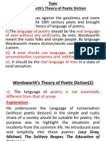 Wordsworth's Concept of Poetic Diction