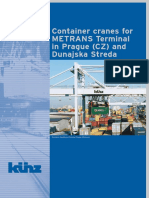 Container Cranes For Metrans Terminal in Prague (CZ) and Dunajska Streda