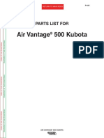 Air Vantage 500 Kubota: Parts List For