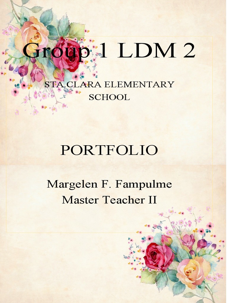 Flowers 1 Cover Page Pdf