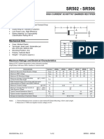 SR502 - SR506: High Current Schottky Barrier Rectifier Features